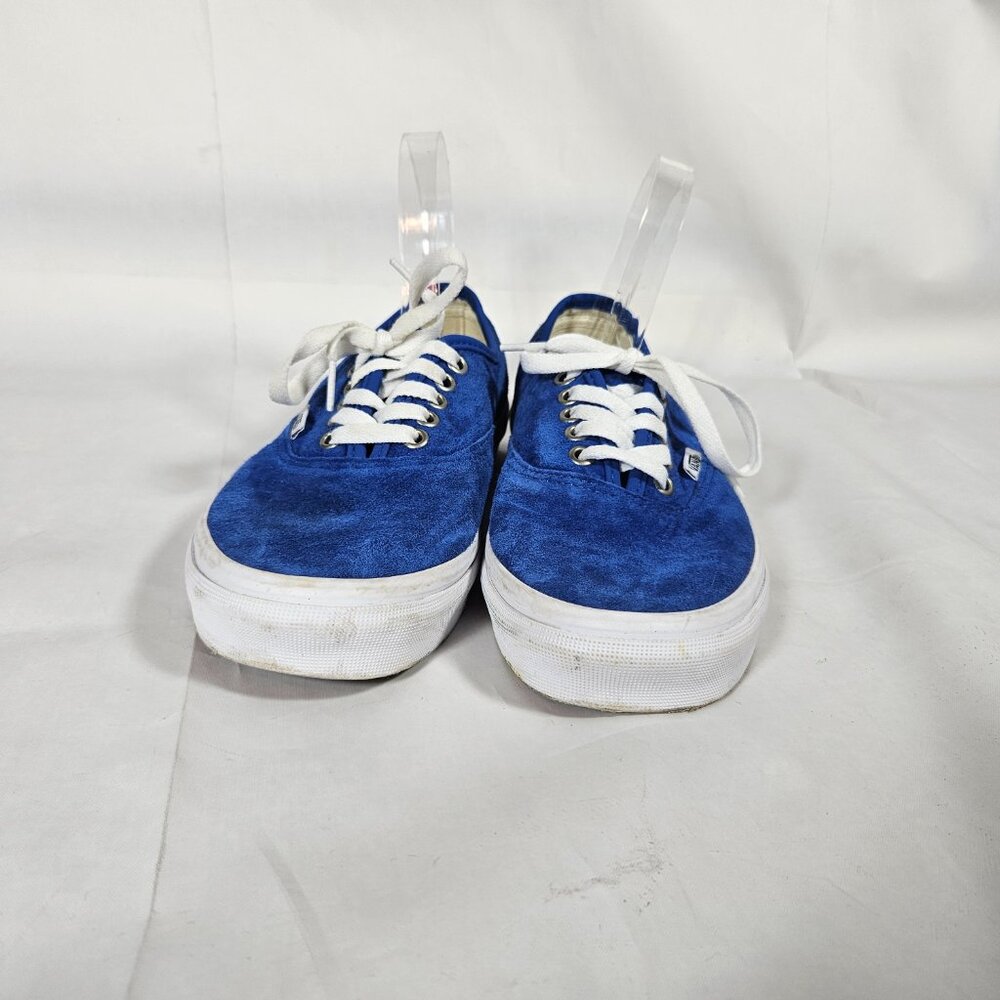 Vans Authentic Blue Suede Sneakers Women's Size 8.5 Men's Size 7 - Picture 7 of 9